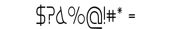 Amena-CondensedRegular Font OTHER CHARS