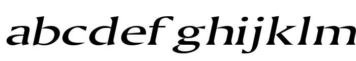 Ameretto Extended Italic Font LOWERCASE
