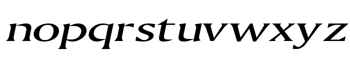 Ameretto Extended Italic Font LOWERCASE