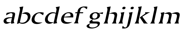 Ameretto Wide Italic Font LOWERCASE