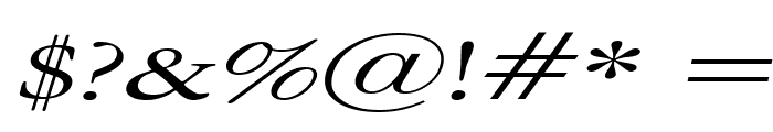 Amery Extended Italic Font OTHER CHARS
