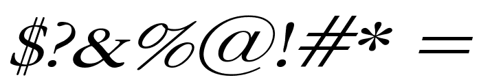 Amery Wide Italic Font OTHER CHARS