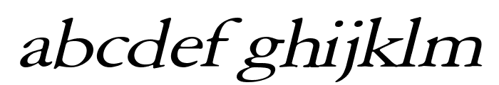 Amery Wide Italic Font LOWERCASE