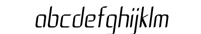 Amped-CondensedItalic Font LOWERCASE