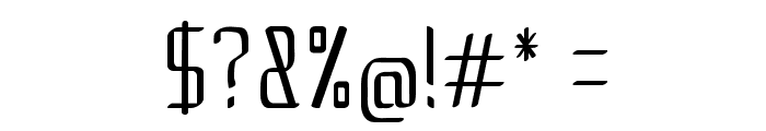 Amped-CondensedRegular Font OTHER CHARS
