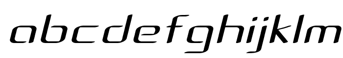 Amped-ExpandedItalic Font LOWERCASE
