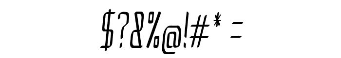 Amped-ExtracondensedItalic Font OTHER CHARS