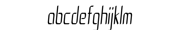 Amped-ExtracondensedItalic Font LOWERCASE