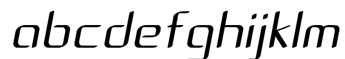 Amped-Italic Font LOWERCASE