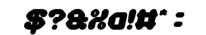 AMONG THE STAR Bold Italic Font OTHER CHARS