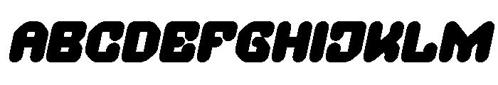 AMONG THE STAR Bold Italic Font UPPERCASE
