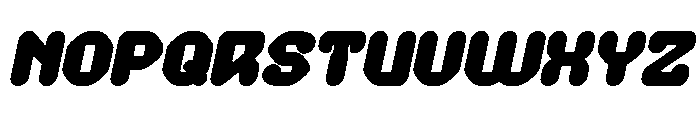 AMONG THE STAR Bold Italic Font UPPERCASE