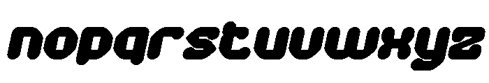 AMONG THE STAR Bold Italic Font LOWERCASE