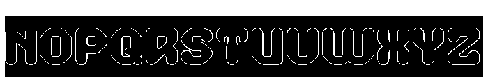 AMONG THE STAR-Hollow-Inverse Font UPPERCASE