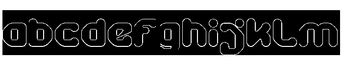 AMONG THE STAR-Hollow-Inverse FONT