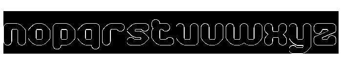 AMONG THE STAR-Hollow-Inverse Font LOWERCASE
