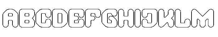 AMONG THE STAR-Hollow Font UPPERCASE