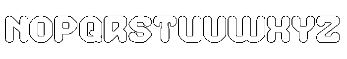 AMONG THE STAR-Hollow Font UPPERCASE