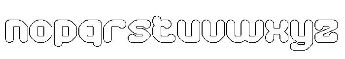 AMONG THE STAR-Hollow Font LOWERCASE