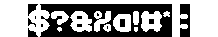 AMONG THE STAR-Inverse Font OTHER CHARS