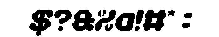 AMONG THE STAR Italic Font OTHER CHARS
