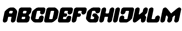 AMONG THE STAR Italic Font UPPERCASE