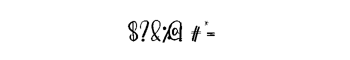 Amaliya Font OTHER CHARS