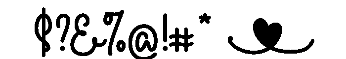 Amanda Birth Flower Font OTHER CHARS