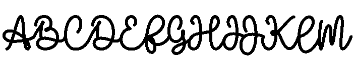 Amanda Birth Flower Font UPPERCASE