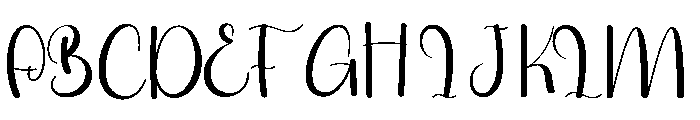 Amara Birthday Font UPPERCASE