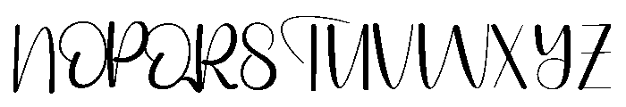 Amara Birthday Font UPPERCASE