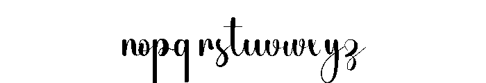 Amara Birthday Font LOWERCASE