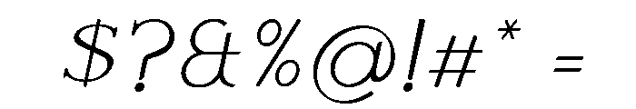 Amarvelle-Italic Font OTHER CHARS