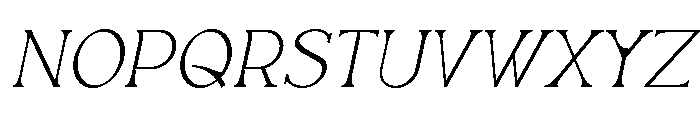 Amarvelle-Italic Font UPPERCASE