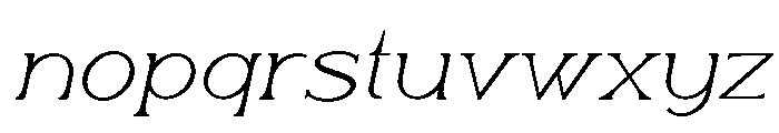 Amarvelle-Italic Font LOWERCASE