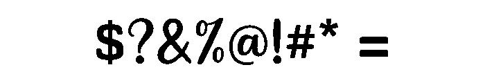 Amazing Quick Font OTHER CHARS