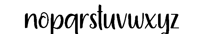 Amazing Quick Font LOWERCASE