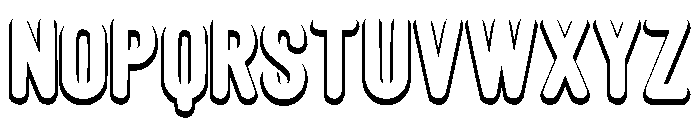 Amazing Shadow Regular Font LOWERCASE