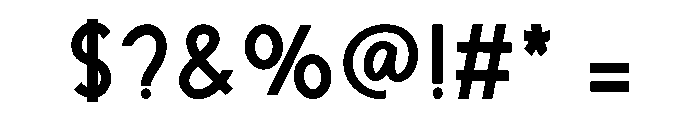 Amber Light Font OTHER CHARS
