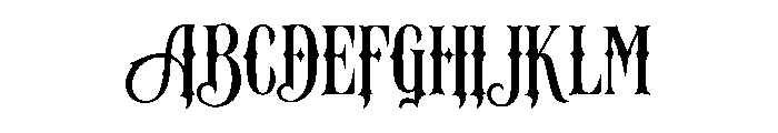 Amber Star Font UPPERCASE