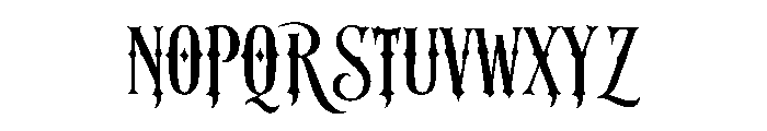 Amber Star Font UPPERCASE