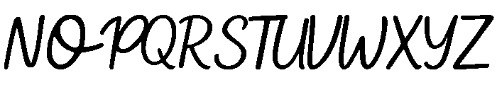 Amberline Script Font UPPERCASE
