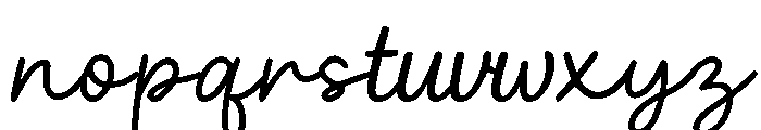 Amberline Script Font LOWERCASE