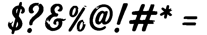 Amberly Route Regular Font OTHER CHARS