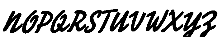 AmbidaySlant Font UPPERCASE