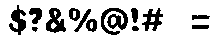 Amboina pitch Font OTHER CHARS