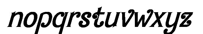 Amelia Barbie Italic Font LOWERCASE