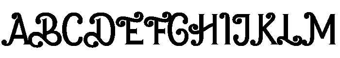 Amelia Barbie Regular Font UPPERCASE