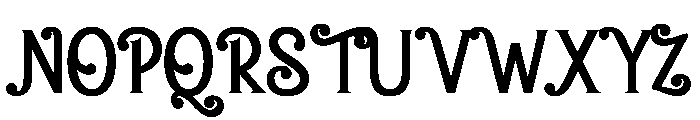 Amelia Barbie Regular Font UPPERCASE