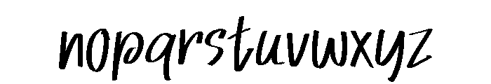 Amelia Notes Font LOWERCASE